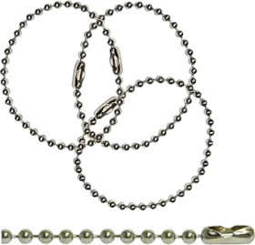 3.2mm #6 pre cut ball chain keyring 