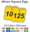Picture of 40mm Sqaure Traffoyte Plastic Valve Tags
