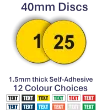 Picture of 40mm Plastic Self-Adhesive Discs