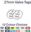 Picture of 27mm dia. Customised Traffolite Valve Tags