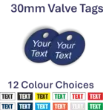 Picture of 30mm dia. Customised Traffolite Valve Tags