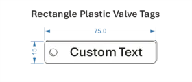 Picture of 75x15mm Traffolite Plastic Valve Tags