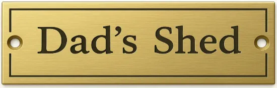 Picture of Brass Bench Plaque  140x40mm