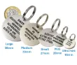 Picture of Stainless Steel Round Dog ID Tag (Large)