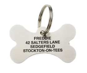 Picture of Stainless Steel Bone Dog ID Tag (Medium)