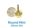 20mm dog tags brass