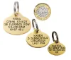 Picture of Oval Brass Dog ID Tags