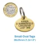 Picture of Oval Brass Dog ID Tags