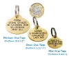 Picture of Oval Brass Dog ID Tags