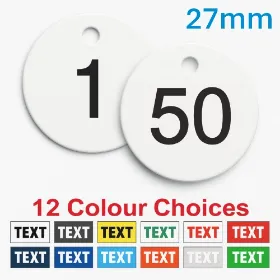 Picture of 1-50 Traffolite, plastic valve tags 27mmm