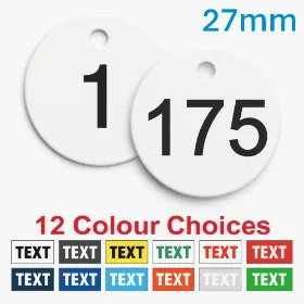 Picture of 1-175 Traffolyte, plastic valve tags 27mm