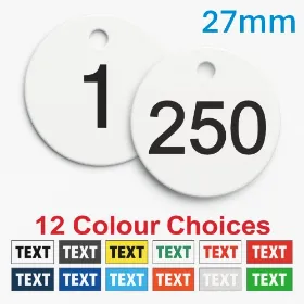 Picture of 1-250 Traffolite, plastic valve tags 27mm