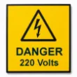 Picture of Danger label 220V