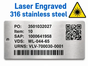 Picture for category Laser Engraved Stainless Steel Valve Tags