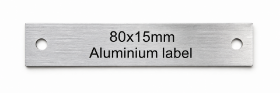 Picture of Aluminium Labels 80x15mm