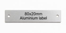 Picture of Aluminium Labels 80x20mm
