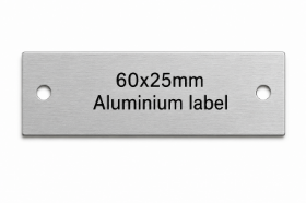 Picture of Aluminium Labels 60x25mm