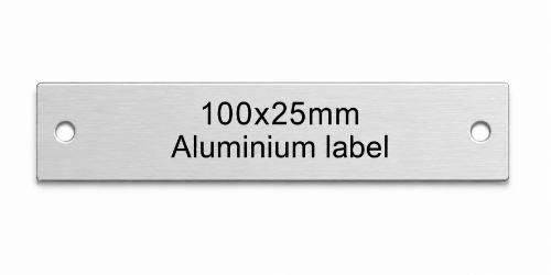 Picture of Aluminium Labels 100x25mm