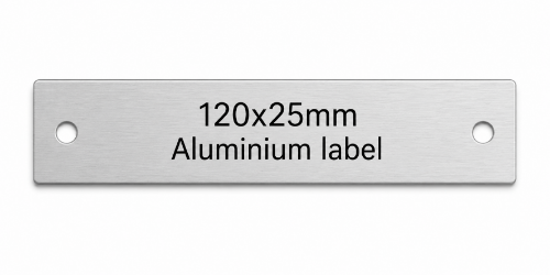 Picture of Aluminium Labels 120x25mm